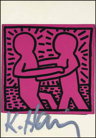 [Literature & Art] Haring, Keith. (1958 - 1990) Signed Postcard