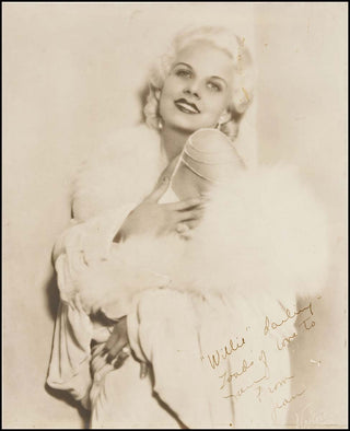 [Hollywood] Harlow, Jean. (1911 - 1937) Signed Photograph to William Wyler