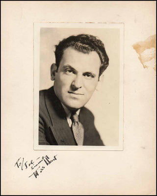 [Film & Theatre] Hart, Moss. (1904–1961) Signed Photograph