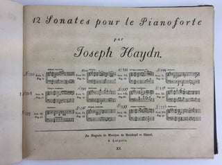 Haydn, Joseph. (1732–1809) Oeuvres Complettes de Joseph Haydn, Cahiers IV and XI