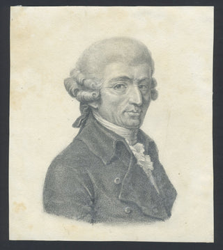 Haydn, Joseph. (1732–1809) Original Portrait Drawing