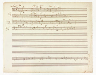 Haydn, Joseph. (1732–1809) The London Symphonies. Autograph Musical Manuscript.