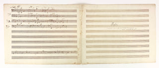 Haydn, Joseph. (1732–1809) The London Symphonies. Autograph Musical Manuscript.