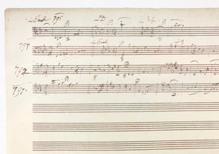 Haydn, Joseph. (1732–1809) The London Symphonies. Autograph Musical Manuscript.