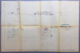 [Heifetz, Jascha. (1901–1987)] Wright Jr., Frank Lloyd. (1890–1978)  Original 1961 Architectural Plans for a House for the Heifetz Family