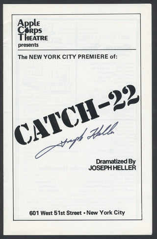 Heller, Joseph. (1923–1999) Catch-22 - Signed Theater Program