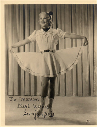 Henie, Sonja. (1912-1969) Signed Photograph