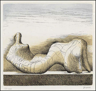 [Visual Arts] Moore, Henry. (1898 - 1986) Reclining Figure (C. 423)