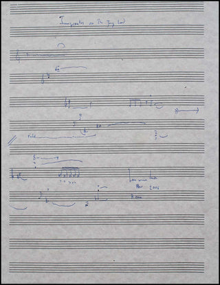 Henze, Hans Werner. (1926 - 2012) Autograph Musical Quotation