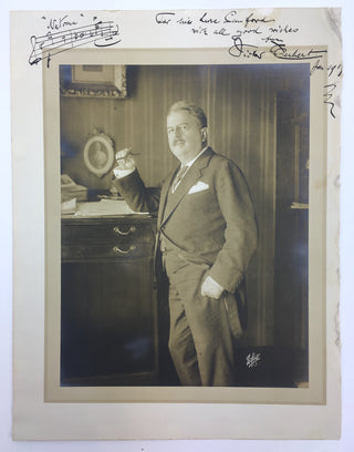 Herbert, Victor. (1859–1924) Signed Photograph with Autograph Musical Quotation