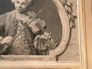 Herrando, José. (1680 - 1763) [Carmona, Manuel Salvador. (1734 - 1820)] "Dominus Josephus Herrando." 1756 Portrait Engraving