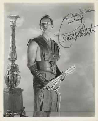 Heston, Charlton. (1923–2008) Signed Photograph in "Ben-Hur"