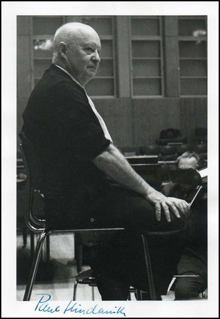 Hindemith, Paul. (1895–1963) Signed Photograph