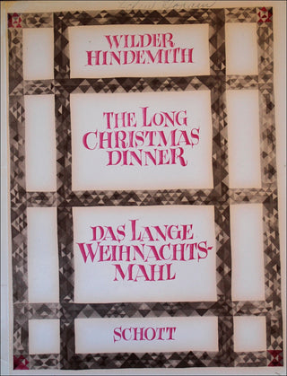 Hindemith, Paul. (1895-1963) The Long Christmas Dinner. Das lange Weihnachtsmahl.