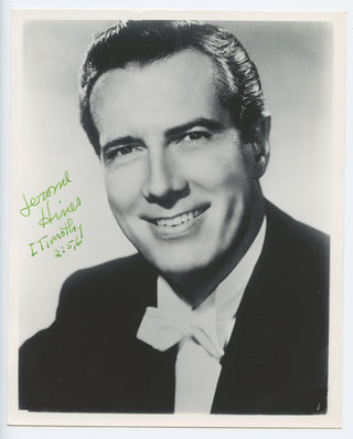 Hines, Jerome. (1921-2003) Signed Photograph