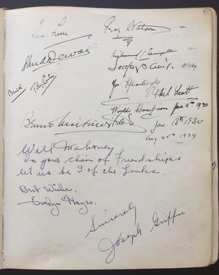 [Theatre & Film] Chaplin, Charlie. (1889-1977) & Laurel, Stan. (1890-1965) & Lauder, Harry. (1870-1950) & Mackenzie, Alexander Campbell. (1847-1935) & Gwenn, Edmund. (1877-1959) & Whiteman, Paul. (1890-1967) & Rohmer, Sax. (1883-1959) & Caesar, Irving. (1