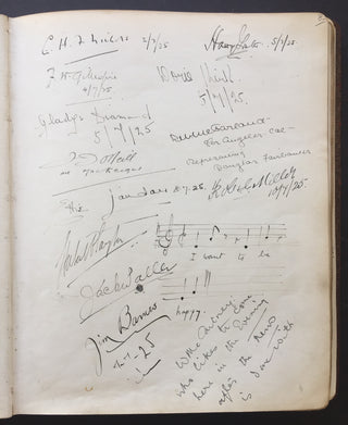 [Theatre & Film] Chaplin, Charlie. (1889-1977) & Laurel, Stan. (1890-1965) & Lauder, Harry. (1870-1950) & Mackenzie, Alexander Campbell. (1847-1935) & Gwenn, Edmund. (1877-1959) & Whiteman, Paul. (1890-1967) & Rohmer, Sax. (1883-1959) & Caesar, Irving. (1