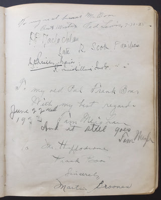 [Theatre & Film] Chaplin, Charlie. (1889-1977) & Laurel, Stan. (1890-1965) & Lauder, Harry. (1870-1950) & Mackenzie, Alexander Campbell. (1847-1935) & Gwenn, Edmund. (1877-1959) & Whiteman, Paul. (1890-1967) & Rohmer, Sax. (1883-1959) & Caesar, Irving. (1