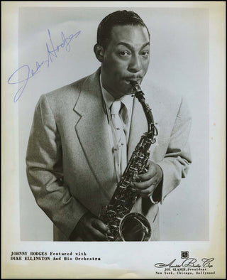 [Jazz &amp; Song] Hodges, Johnny. (1906 - 1970) Signed Photograph