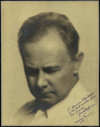 Hofmann, Josef. (1876-1957) Large Signed Photograph