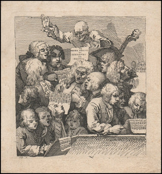 Hogarth, William. (1697-1764) A Chorus of Singers