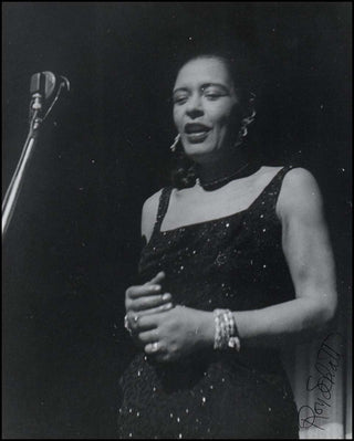 [Holiday, Billie. (1915-1959)] Schatt, Roy. (1909-2002) Billie Holiday, Newport Jazz Festival - Original Schatt Photograph