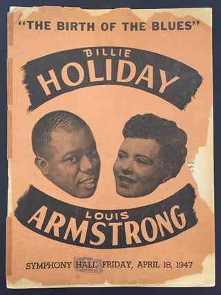 [Holiday, Billie. (1915–1959) & Armstrong, Louis. (1901–1971)] "The Birth of the Blues" - Original 1947 Concert Program