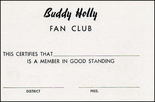 [Jazz &amp; Song] Holly, Buddy. (1936 - 1959) Signed Photograph