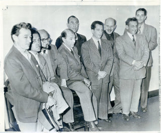 [Hollywood Ten] Hollywood Figures Surrender to U.S. Marshal - Original Photograph