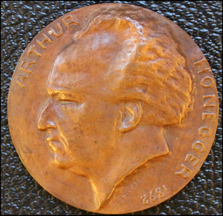 [Jeanne d'Arc au bûcher] Honegger, Arthur. (1892-1955) Portrait Medal