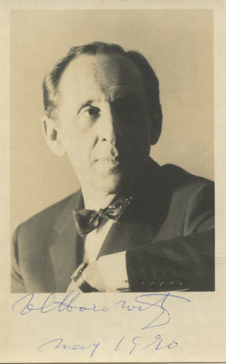 Horowitz, Vladimir. (1903–1989) Signed Photograph