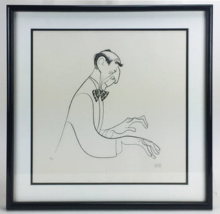 Horowitz, Vladimir. (1903–1989) [Hirschfeld, Al. (1903-2003)] Signed Hirschfeld Lithograph of Vladimir Horowitz