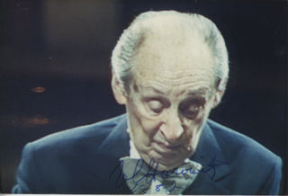 Horowitz, Vladimir. (1903-1989) [Fisher, Ray. (b. 1924)] 1988 Signed Photograph in Performance