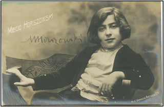 Horszowski, Miecio [Mieczyslaw].  (1892-1993) Signed Childhood Photograph