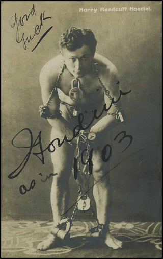 [Film & Theatre] Houdini, Harry. (1874-1926)  Signed Photograph