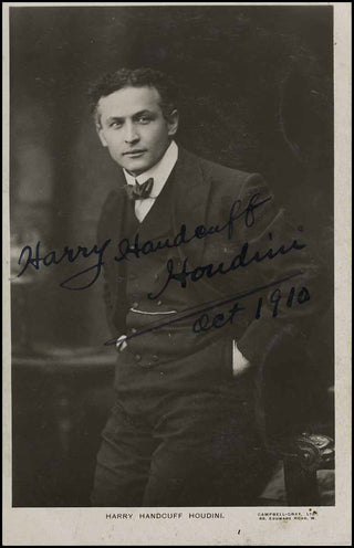 [Film & Theatre] Houdini, Harry. (1874-1926)  Signed Photograph