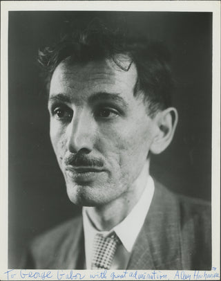 Hovhaness, Alan. (1911-2000) Signed Photograph