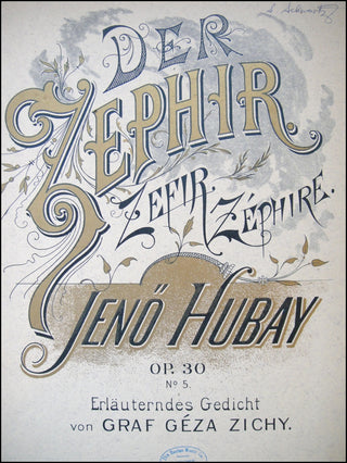 Hubay, Jeno. (1858 - 1937) Der Zephir. Op. 30, No. 5