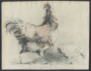 Huët, Jean Baptiste. (1745 - 1811) [Circle of] Study of a Hen and Chick