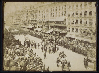 Hugo, Victor. (1802 - 1885) [J. Kuhn] Original Photograph of Funeral Procession