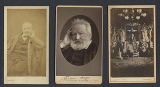 Hugo, Victor. (1802–1885) Three Original CDV Photographs