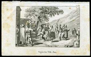 [Folk Dance] Hungarian Folk Dance - Original Engraving