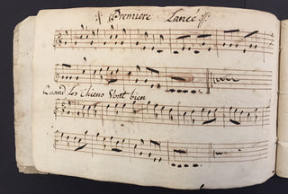 [Hunting Horn] Chasse à Courre - Eighteenth-Century Autograph Musical Manuscript