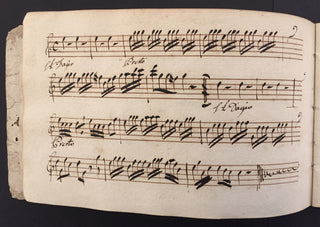 [Hunting Horn] Chasse à Courre - Eighteenth-Century Autograph Musical Manuscript