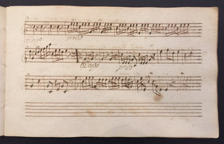 [Hunting Horn] Chasse à Courre - Eighteenth-Century Autograph Musical Manuscript