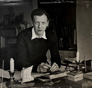 Britten, Benjamin. (1913–1976) [Glass, Douglas. (1901 - 1978)] Large Original Photograph at Aldeburgh, ca. 1949