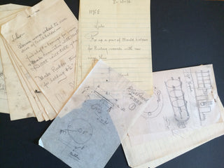 Edison, Thomas. (1847–1931) Important Archive of Autograph Letters, Original Diagrams and Instructional Sketches for Disc Record Manufacture