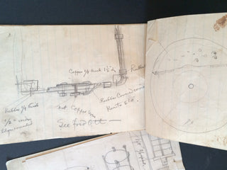 Edison, Thomas. (1847–1931) Important Archive of Autograph Letters, Original Diagrams and Instructional Sketches for Disc Record Manufacture