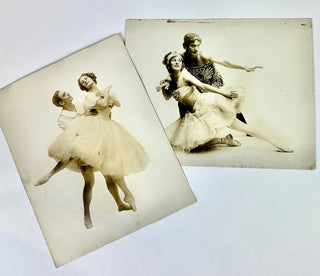 Pavlova, Anna. (1881–1931) & Volinine, Alexandre. (1882–1955) Two Vintage Photographs