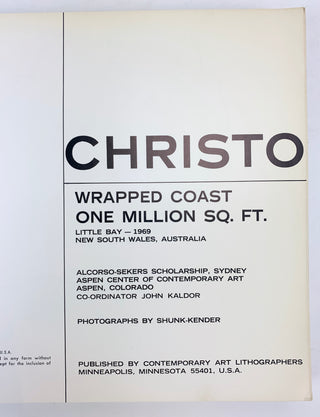 Christo. (1935 - 2020) Signed Catalogue Collection